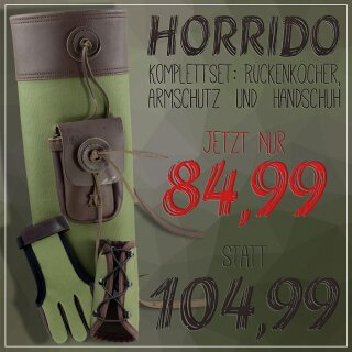 [SPECIAL] elTORO Horrido Line Set - Armschutz, Handschuh und Rückenköcher