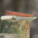 elTORO Brass Bone - Damascus - Hunting Knife - 14cm -...