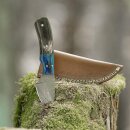 elTORO Wood Horn - Damascus - Hunting Knife - 7cm - incl....