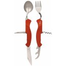FOXOUTDOOR Pocket Knife Cutlery Set - 6 in 1 - red -...