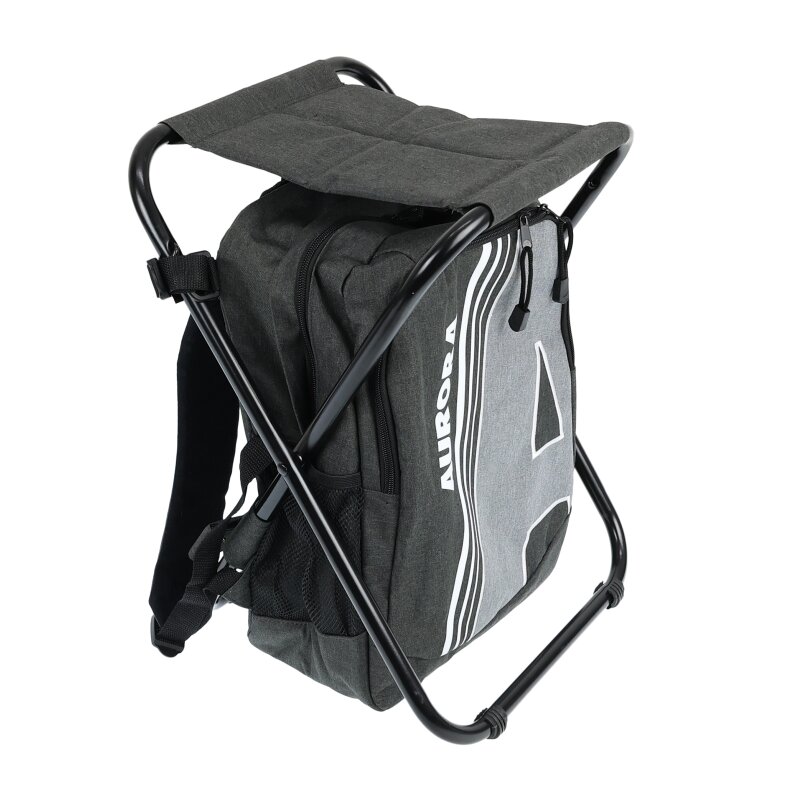 AURORA Outdoor Backpack - Rucksack mit Hocker - schwarz, 60,99 €